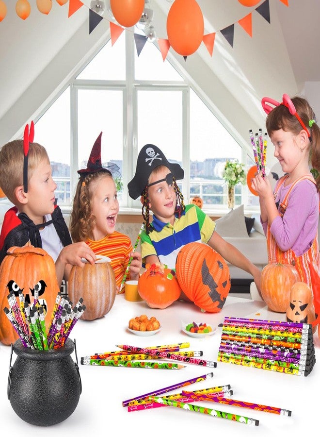HINZER 100PCS Halloween Pencils for Kids Toddlers halloween Party Favors Colored Pencil with Eraser Assorted Pattern Pens Halloween School Stduents Gifts Classroom Prizes Trick or Treat Goodies Bags Filler - Image 5